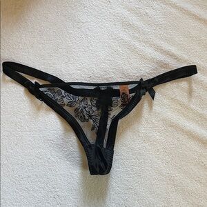 Agent Provocateur Black Lace Thong